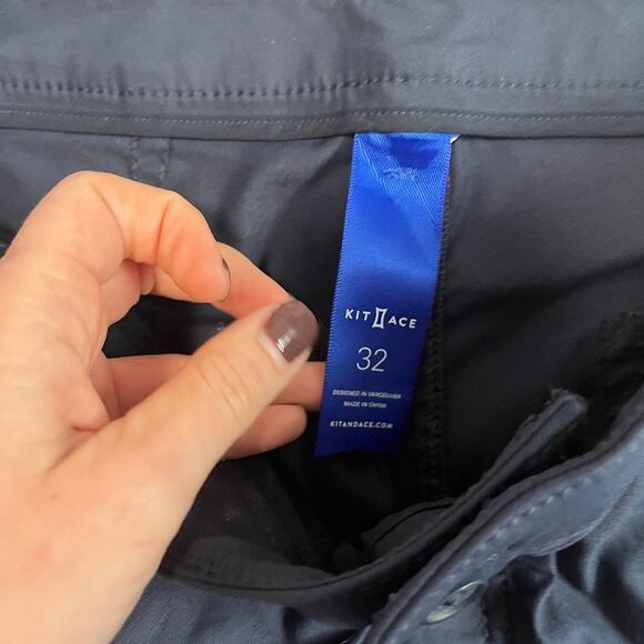 Kit and Ace Men's Dark Navy Blue Khaki Pants Size 32 - Picture 2 of 6